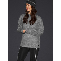 Sweatshirt Crew Mountain Horse mulher Mistura cinza Cinzento