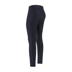 Calças de equitação Euro-Star Aurelle diamond FullGrip mulher Preto