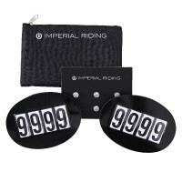 Número de competição Imperial Riding Basic com alfinete de engate rápido, pacote com 2 Preto