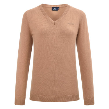 Camisola HV Polo Oralie mulher Camelo Castanho Camisola HV Polo Oralie mulher Camelo Castanho