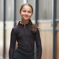 Top infantil Imperial Riding Lana criança Roxo-escuro Preto