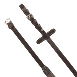 Cabezada acolchoada com bordados decorativos Castanho escuro