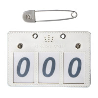 Placa de identificação de concurso de três dígitos KLMaddie Kingsland