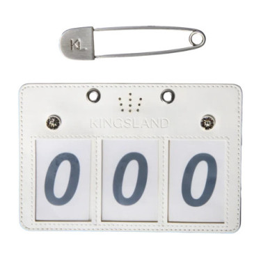 Placa de identificação de concurso de três dígitos KLMaddie Kingsland
