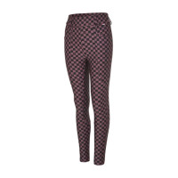 Calça de equitação Pull-Up F-Grip para meninas Kingsland KLKrissy criança Vinho de ameixa