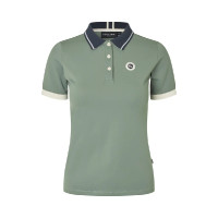 Polo feminino em piqué KLLaura Kingsland mulher Verde agave