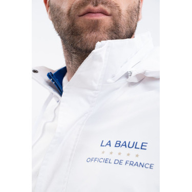 Casaco de chuva equitação CSIO La Baule branco Casaco de chuva equitação CSIO La Baule branco