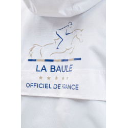 Casaco de chuva equitação CSIO La Baule branco Casaco de chuva equitação CSIO La Baule branco