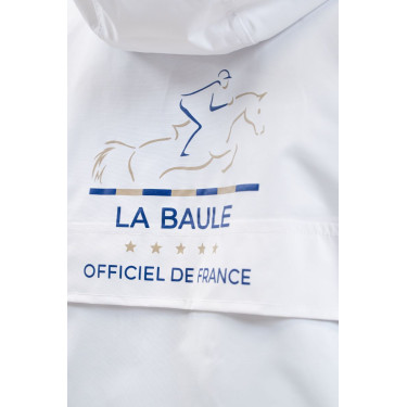 Casaco de chuva equitação CSIO La Baule branco Casaco de chuva equitação CSIO La Baule branco