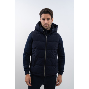 Colete acolchoado sem mangas Harcour Aubin Marinho Azul-marinho