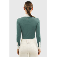 Polo feminino de competição para equitação