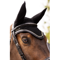 Boné para cavalo Harcour Freya Preto / preto dourado