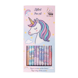 Conjunto de canetas Unicorn - HKM
