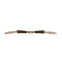 Bridão simples com argolas Flex dupla rótula médio 18 mm 14,5 cm Branco