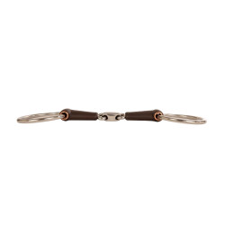 Bridão simples com argolas Flex dupla rótula médio 18 mm 14,5 cm