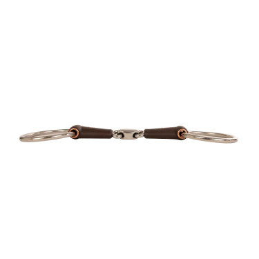 Bridão simples com argolas Flex dupla rótula médio 18 mm 14,5 cm