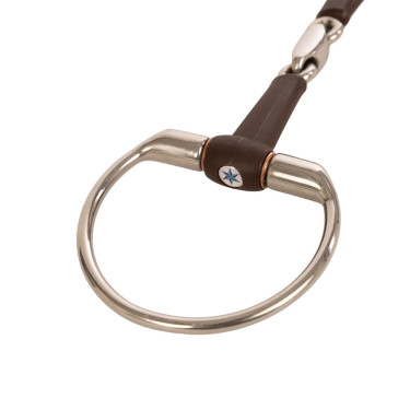 Bocado oliva Flex dupla fratura médio 18 mm 14,5 cm