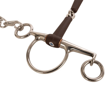 Pelham muserola Flex simples quebra médio 18mm 14,5cm
