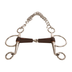 Pelham muserola Flex simples quebra médio 18mm 14,5cm