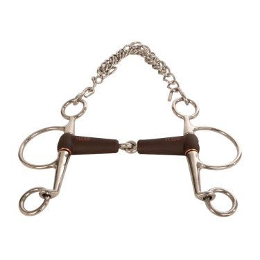 Pelham muserola Flex simples quebra médio 18mm 14,5cm