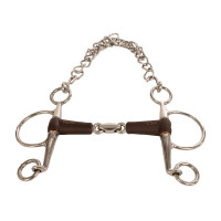 Pelham d’arção Flex dupla quebra média 18 mm 14,5 cm Branco