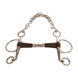 Pelham d’arção Flex dupla quebra média 18 mm 14,5 cm