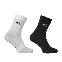 Pack de duas meias de cano médio KLLindsey Kingsland Cores assortidas Multicolor