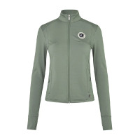 Casaco com fecho em microfleece para mulher KLLucy Kingsland Verde escaravelho