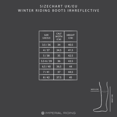 Botas de inverno para equitação Imperial Riding refletivas