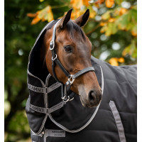 Capuz de Estábulo Rambo 200 g Horseware Preto / tempestade / cinza prateado