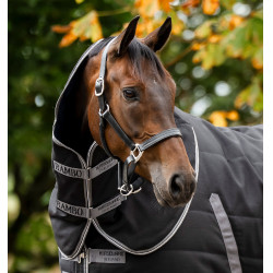 Capuz de Estábulo Rambo 200 g Horseware Preto / tempestade / cinza prateado