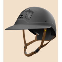 Capacete Mips Flex-on Armet preto, pala Angel Dark, jugular marrom