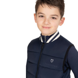 Colete técnico infantil com gola de malha criança Blazer marinho Azul-marinho