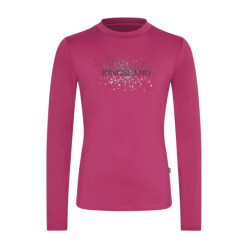 Camiseta de manga comprida KLMadeline Júnior Kingsland criança Bruma rosa magenta