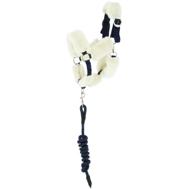 Halter Jumbo Hobby Horse Pony Academy + corda EK-Teddy Preto