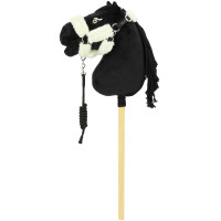 Halter Jumbo Hobby Horse Pony Academy + corda EK-Teddy Preto