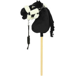 Halter Jumbo Hobby Horse Pony Academy + corda EK-Teddy Preto