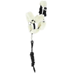 Halter Jumbo Hobby Horse Pony Academy + corda EK-Teddy Preto