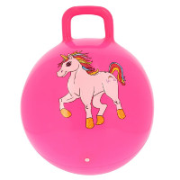 Bola saltitante Equi-Kids Unicórnio Rosa fluorescente