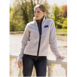 Casaco polar sherpa com fecho Heritage Stone LeMieux Casaco polar sherpa com fecho Heritage Stone LeMieux