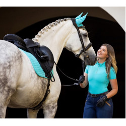 Tapete LeMieux Suede Dressage Square Azul Tapete LeMieux Suede Dressage Square Azul