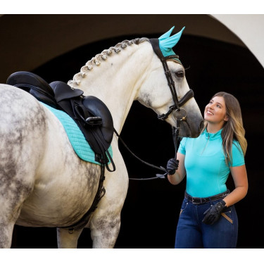 Tapete LeMieux Suede Dressage Square Azul Tapete LeMieux Suede Dressage Square Azul