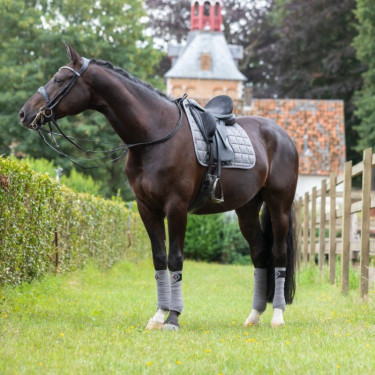 Tapete de dressage LeMieux Carbon Mesh Square Cinzento Tapete de dressage LeMieux Carbon Mesh Square Cinzento