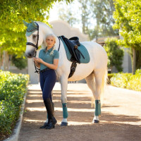 Tapete LeMieux Suede Dressage Square Azul Benetton Tapete LeMieux Suede Dressage Square Azul Benetton