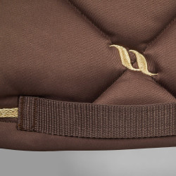 Almofada de Selim Dressage Night Collection Back On Track Café Castanho