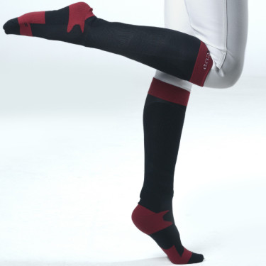 Meias Flags & Cup unissex Emo Caviar / vermelho Preto Meias Flags & Cup unissex Emo Caviar / vermelho Preto