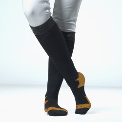 Meias Flags & Cup Wabana Caviar / mel Preto