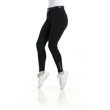 Calça Equithème Safir com fundo de silicone Calça Equithème Safir com fundo de silicone