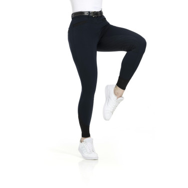 Calça Equithème Safir com fundo de silicone Calça Equithème Safir com fundo de silicone