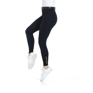 Calça Equithème Safir com fundo de silicone Calça Equithème Safir com fundo de silicone